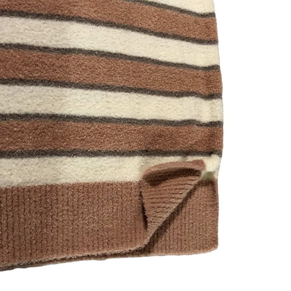 Barefoot‎ Dreams CozyChic Lite Lurex Pink Multi Sweater Size Medium - Picture 7 of 8